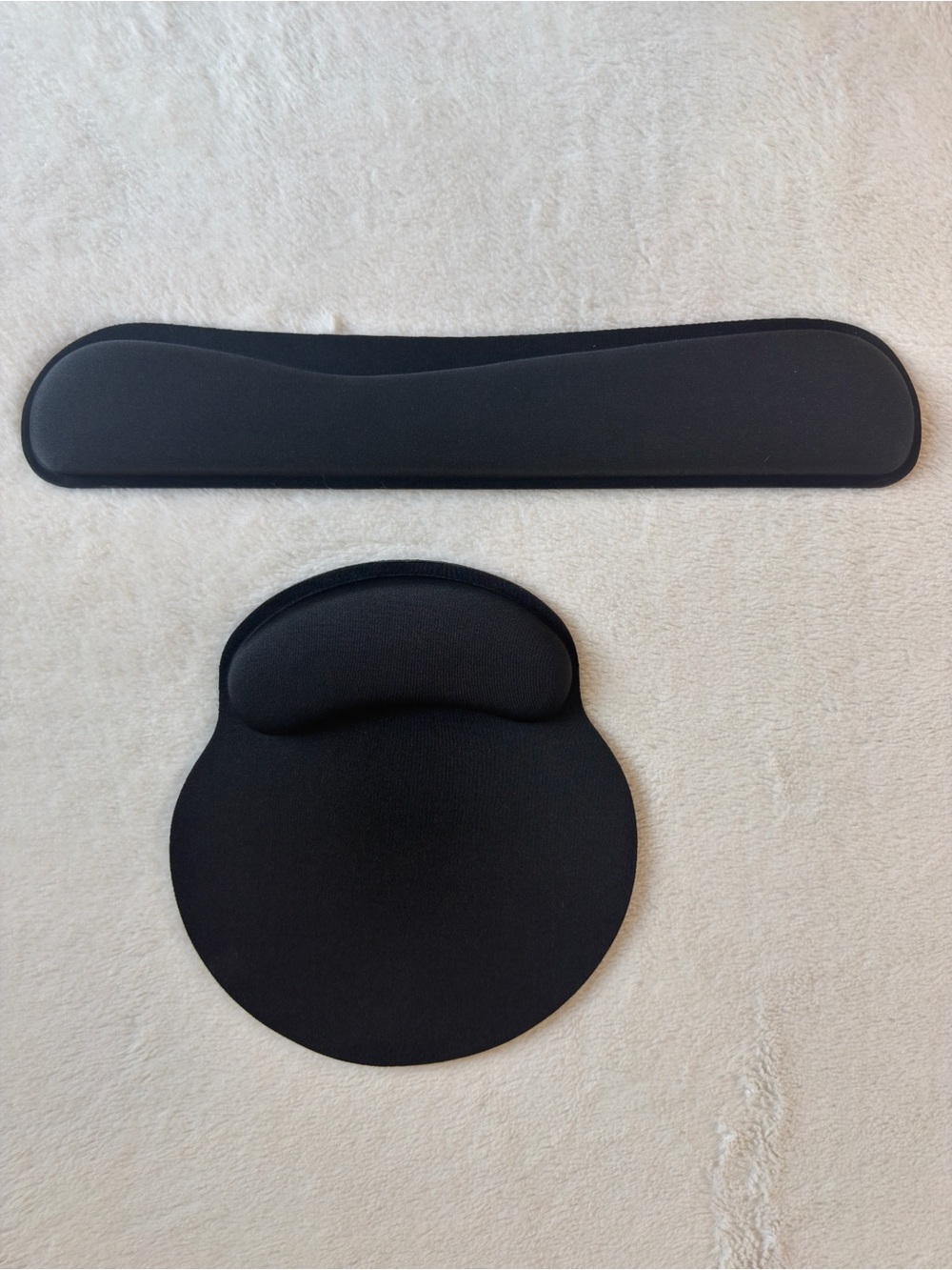 TONOS Memory Foam Wrist Rest and Mouse Pad Set - Black ITEM2700-2701